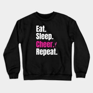 Eat Sleep Cheer Repeat Crewneck Sweatshirt